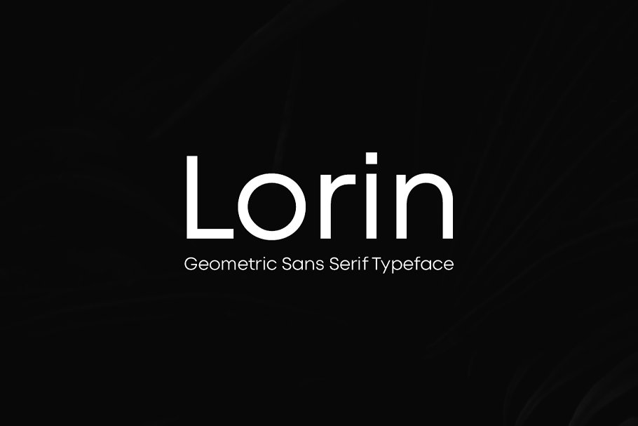 Beispiel einer Lorin-Schriftart